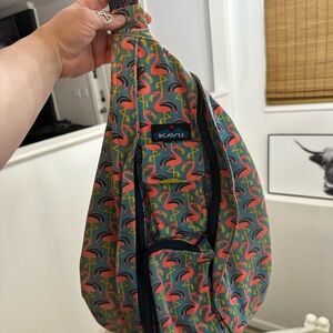 KAVU Tropical Flamingo Backpack